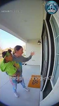 Mystery gift Box on the Porch (Caught on Ring Camera)