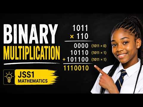 JSS1 Mathematics | Multiplication of Binary Numbers SIMPLIFIED