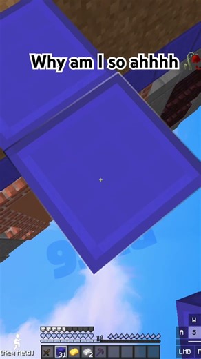 The Worst Speed Bridger in Minecraft #shorts #minecraft raft