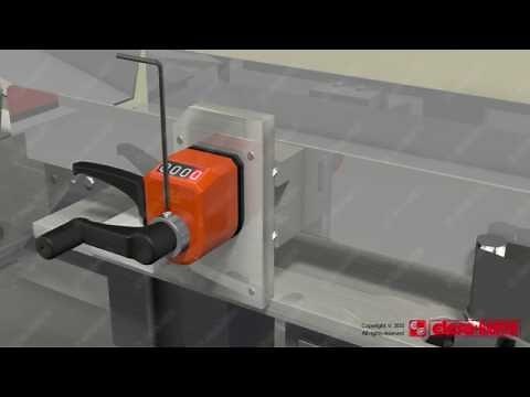 ELESA+GANTER - DD51-E - Direct drive electronic position indicators with battery power supply