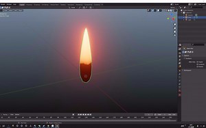 Blender_火焰材质_Eevee