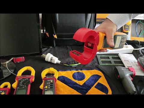 Differenzstrommessung Schutzleiterstrommessung Ableitstrommessung Messen Prüfen mit Fluke 1630 2 FC