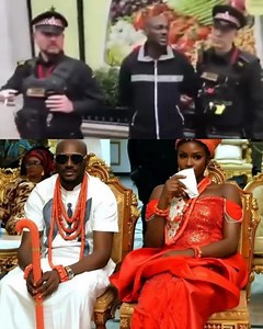 A video has emerged showing music legend 2Face allegedly being arrested in the UK following a heated altercation with his wife, Honorable Natasha. 📹: @_tosinsilverdam | EMMA COURAGE