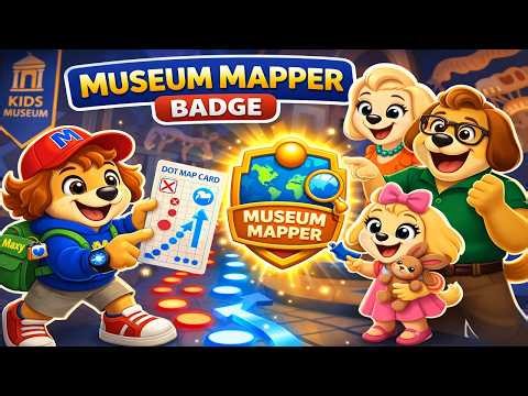 Museum Map Game for Kids | Follow the Dot Trail| PawPaw Family