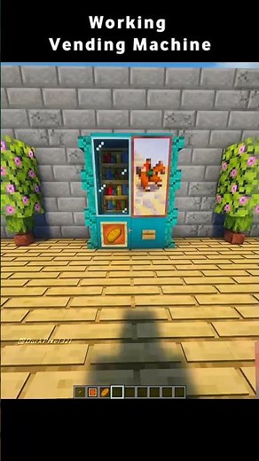 Minecraft Working Vending Machine Tutorial 🥤 | Step by Step Build #shorts