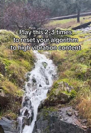 ✨Play this 2-3 times to reset your algorithm to high vibration content Most people don’t realize their feed starts mirroring the energy of what they keep engaging with. If you stay in doom-scrolling, stress, and noise, your brain starts expecting more of the same. But when you intentionally repeat something calming and uplifting, you begin training both your attention and your algorithm in a new direction. Stay with it 2–3 times and notice the shift: 🧠 your mind gets pulled out of autopilot 💗 