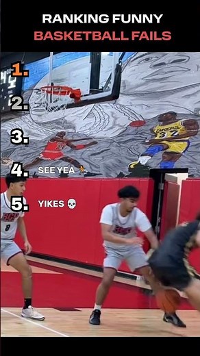 🏆 Ranking Funniest Basketball Fails #basketball #funny #shorts
