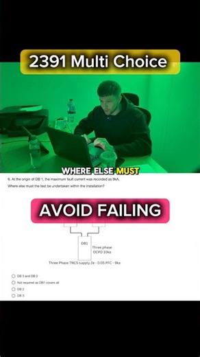 #electrician breaks down the 2391 multi choice test ✊⚡️