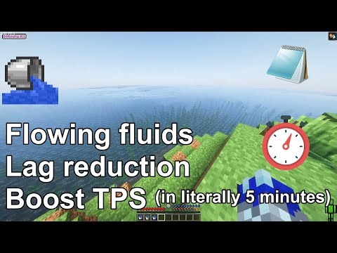 How to Reduce Lag/Boost TPS in Flowing Fluids Mod Minecraft (Any version, 1.20.1, 1.21.5, etc)