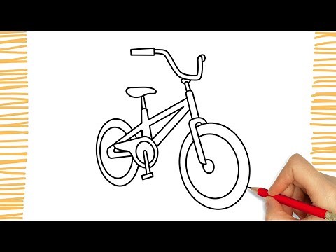 Como dibujar una BICICLETA BMX I facil