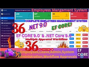 EP 36 Employees Management System With EFCore,MS SQL ASP.NET.CORE,Multiple User Approval Workflows🚀💥