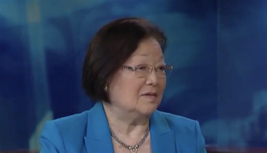 'He's busy trying to take over the world': Mazie Hirono tears into Trump for turning his back on the American people during interview