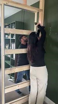 Creating a partition wall to separate two rooms #DIY #renovation #construction #building