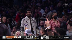1.1M views · 3.8K reactions | Kyrie Irving showed up courtside to support his Brooklyn Nets teammates today at home. | ESPN | Facebook