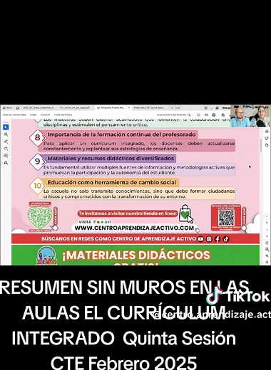 Currículum Integrado en las Aulas: Quinta Sesión CTE