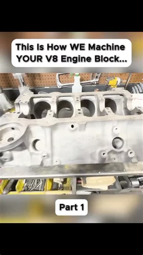 Jims's Automotive Machine on Instagram: "This Is How WE Machine YOUR V8 Engine Block...#mechanics #error404 #error #autorepairshop #infinite"