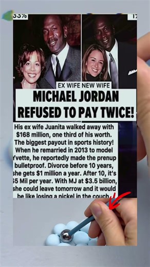 Michael Jordan’s “Bulletproof” Prenup Shocked Everyone 😮 #shorts #nba #celebritynews