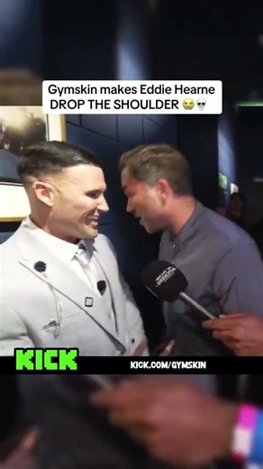Gymskin got Eddie Hearn to drop the shoulder 😂😭 #gymskin
