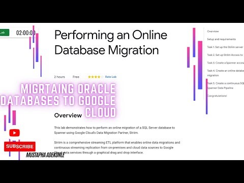Performing an Online Database Migration with Explanation | Qwiklabs | Google Cloud Skills Boost.