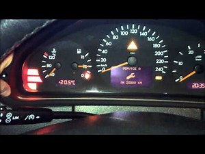 Mercedes E-class W210 Service Inspection Reset