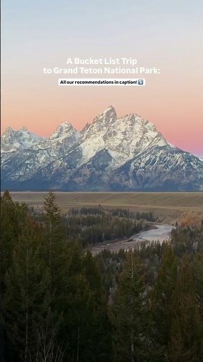 Welcome to Grand Teton National Park 🥹⛰️ We recommend at least 3 days to explore this national