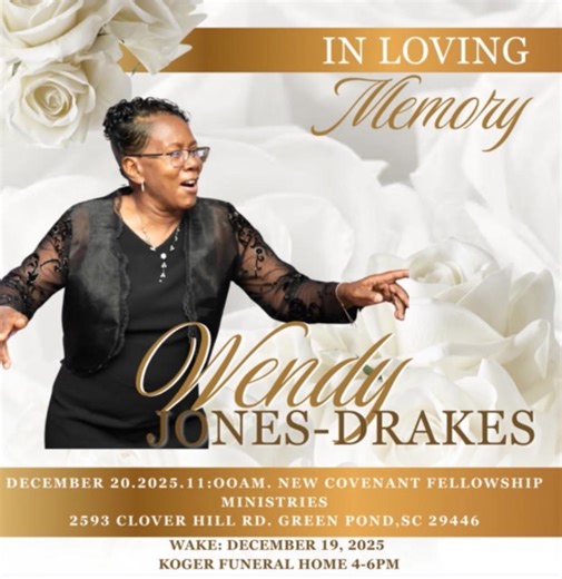 Koger’s Mortuary Celebrates The Life of Wendy Jones Drakes ❤️ https://www.kogersmortuarycares.com/obituary/Wendy-Jones-Drakes | Koger's Mortuary Service