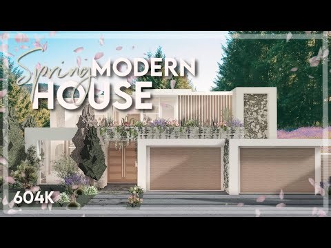 Bloxburg | Spring Modern House - Speedbuild