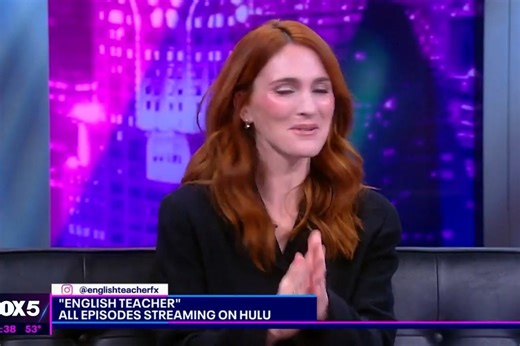 Persona PR on Instagram: "Stephanie Koenig takes on NYC in support of English Teacher Season 2 on FX 🍎—with stops at In Her Words Podcast, Good Night New York, and the Empire State Building 🗽 @Stephaniekoenig @women_in_entertainment @empirestatebldg @fox5ny @fxnetworks @hulu @englishteacherfx Hair: @natasha_the_only Makeup: @mariel_barrera"