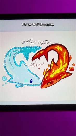 Fire and Water Shark Drawing Game