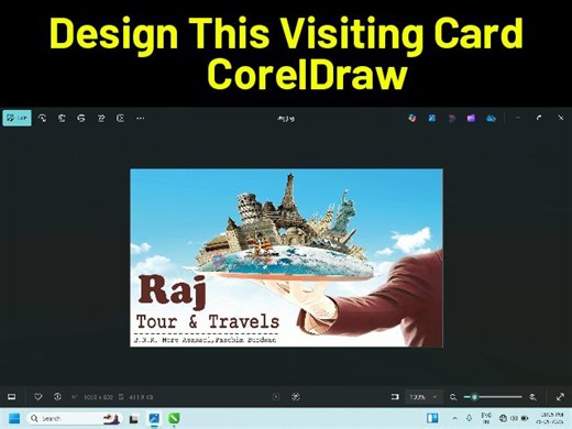 3.9K views · 34 reactions | How To Design This Type Of Professional Visiting Card in Coreldraw | Full Video Tutorial #coreldrawtutorial #coreldraw #visitingcard #graphicdesign | Shiv Gutam | Facebook