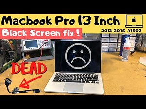 Macbook Pro A1502 Black Screen Fix