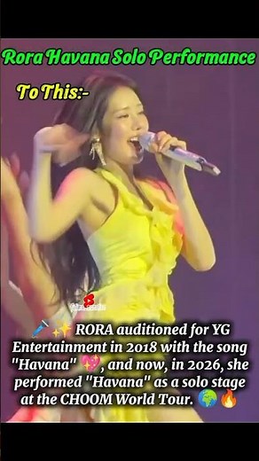 RORA's Full Circle Moment 🥹💖 From 2018 YG Audition to 2026 Havana Solo Performance 🔥#babymonster
