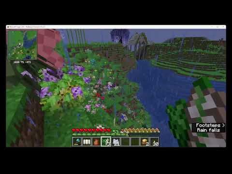 Minecraft survival SWEM mod server ~ no commentary Longplay ASMR ~ Horse ride and building a paddock