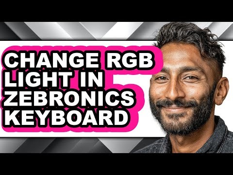 How to Change Rgb Light in Zebronics Keyboard (easy Method)