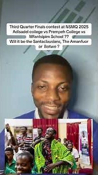 Third Quarter Finals contest at NSMQ 2025 Adisadel