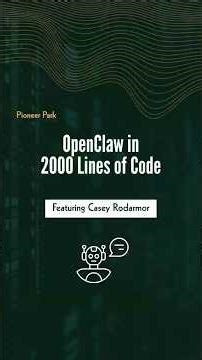 OpenClaw in 2000 Lines of Code #openclaw #softwareengineering