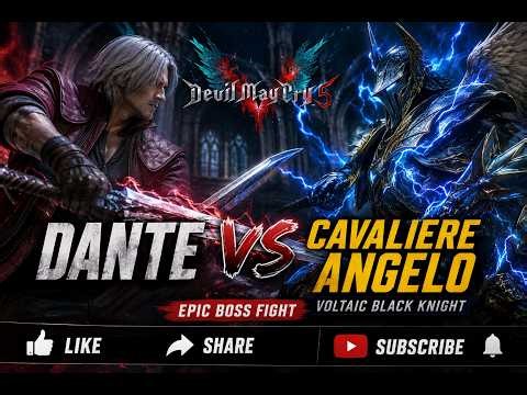 Dante vs Cavaliere Angelo ⚡ Ultimate Boss Battle | Devil May Cry 5