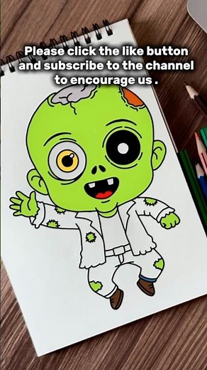 How to Draw a Cute Zombie | Step by Step Drawing Tutorial for Beginners (Halloween Art)