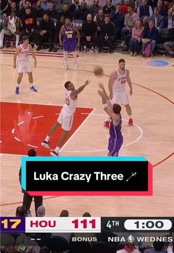 Luka shows off his unreal prowess with this stepback 3 🪄 #NBA #Basketball #Luka #LukaDoncic #Lakers