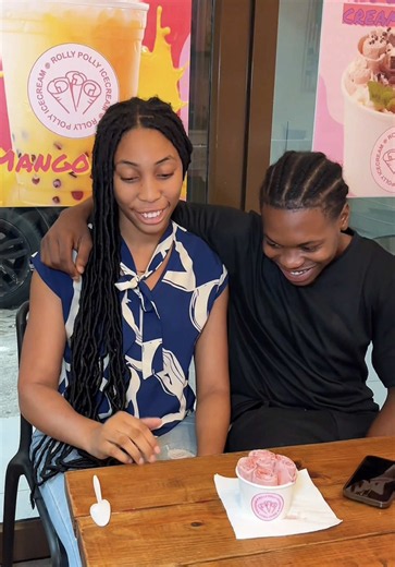 Rolling into good times, one scoop at a time! 🍨💖 Freshly made, full of flavor, and best enjoyed with your favorite person. ✨ #rollypolly #kingston #ochorios #montegobay #jamaica