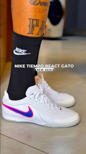 O tenis de futsal do ano 2026! Nike Tiempo React Gato⚡️#futsal #futsalskills #chuteira #shoes #nike