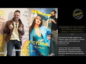 Kerem Bursin making mass likes, comments on Twitter. Magazines deleted posts about Hande and Kaan