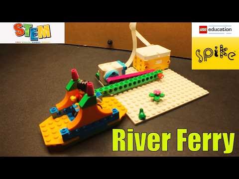 🌿 How to Build a Robotic River Ferry | LEGO SPIKE Essentials | STEM Project for Kids 🚤🤖[4K]