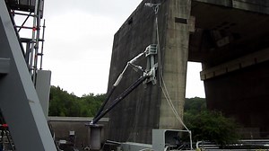 Themis landing legs deployment test