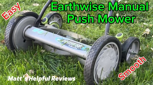 Watch Earthwise 16 inch Push Reel Mower is a pleasure to use! on Amazon Live