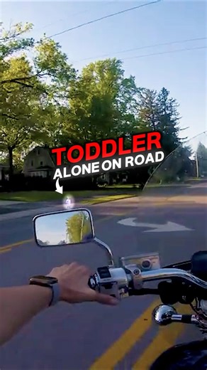 Biker Saves Toddler From Traffic
