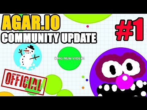 AGAR.IO COMMUNITY UPDATE #1 - Top 10 Skins, Featured Players, Tips & More!