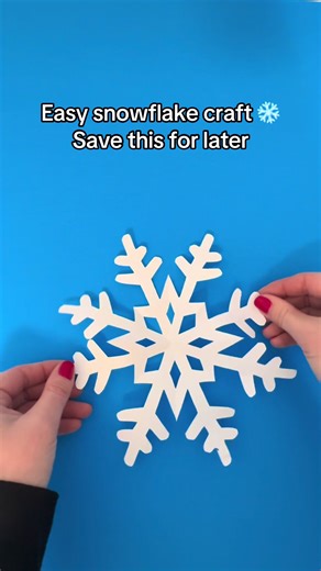 Engaging Winter Craft: Easy Snowflake Template for Kids