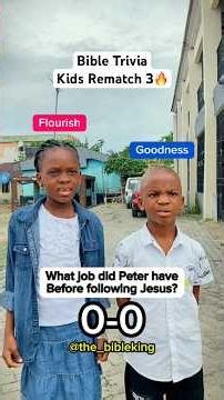 Bible Trivia: KIDS REMATCH PT. 3🔥