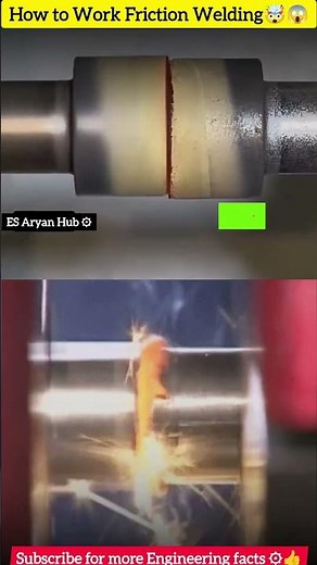Friction Welding Process🤯😱| Friction Welding | Welding #shorts #mechanical #welding #frictionwelding